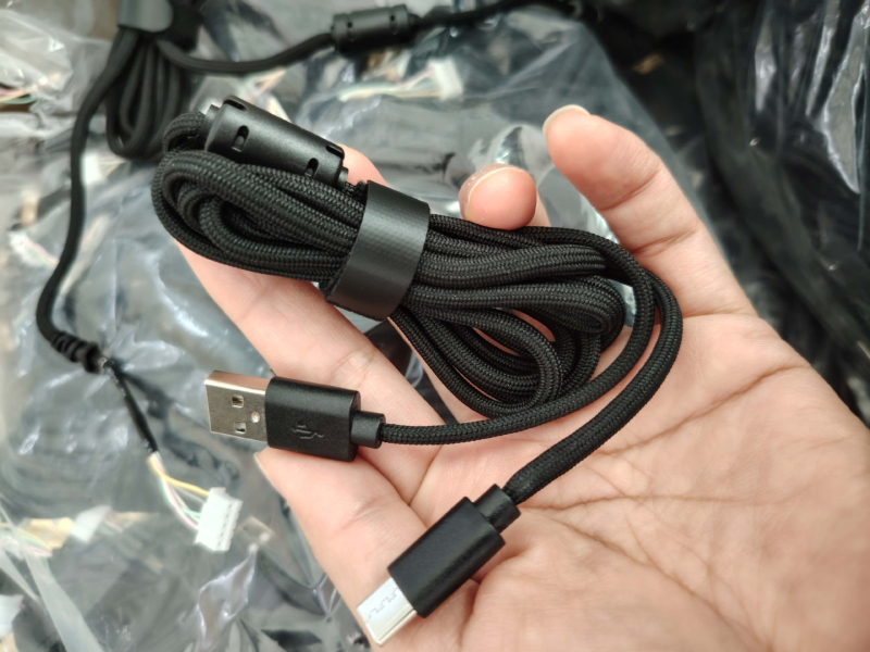 Kabel za punjenje tipkovnice s 5-žarnim paracordom, USB Type-C na USB, mekana konstrukcija, bakar bez kisika