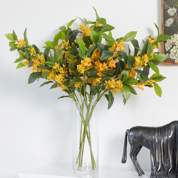 Τεχνητό δέντρο Osmanthus με φύλλα από πλαστικό και μεταξωτά, ρεαλιστική υφή φύλλων, κωδικός προϊόντος YH202503, ποικιλία 3283093