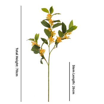 Τεχνητό δέντρο Osmanthus με φύλλα από πλαστικό και μεταξωτά, ρεαλιστική υφή φύλλων, κωδικός προϊόντος YH202503, ποικιλία 3283093
