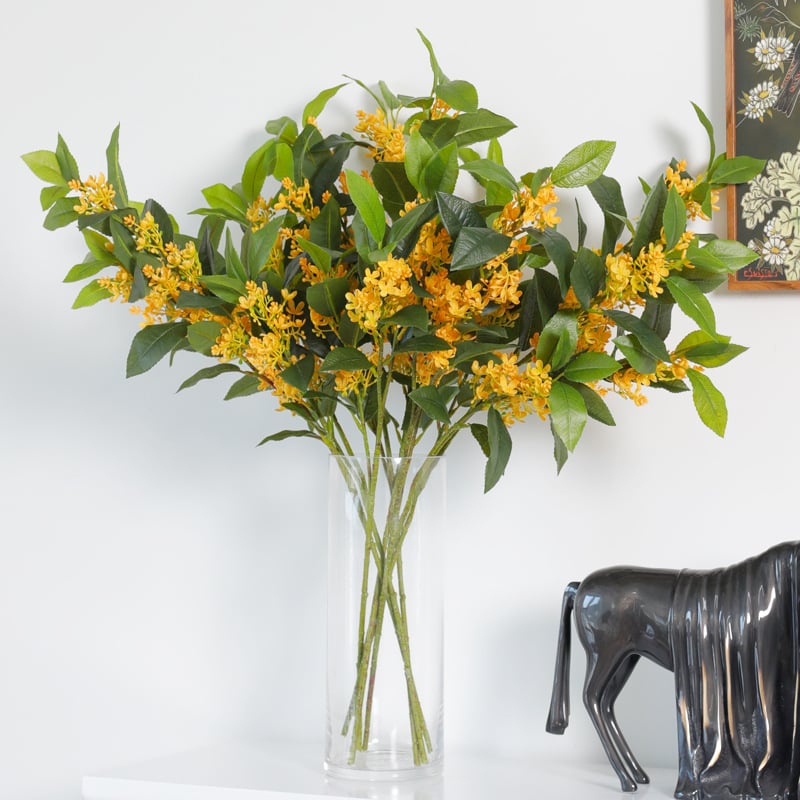 Τεχνητό δέντρο Osmanthus με φύλλα από πλαστικό και μεταξωτά, ρεαλιστική υφή φύλλων, κωδικός προϊόντος YH202503, ποικιλία 3283093