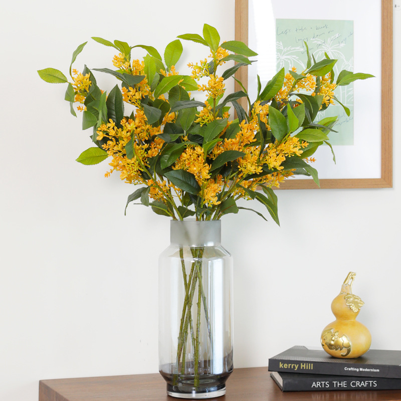 Τεχνητό δέντρο Osmanthus με φύλλα από πλαστικό και μεταξωτά, ρεαλιστική υφή φύλλων, κωδικός προϊόντος YH202503, ποικιλία 3283093