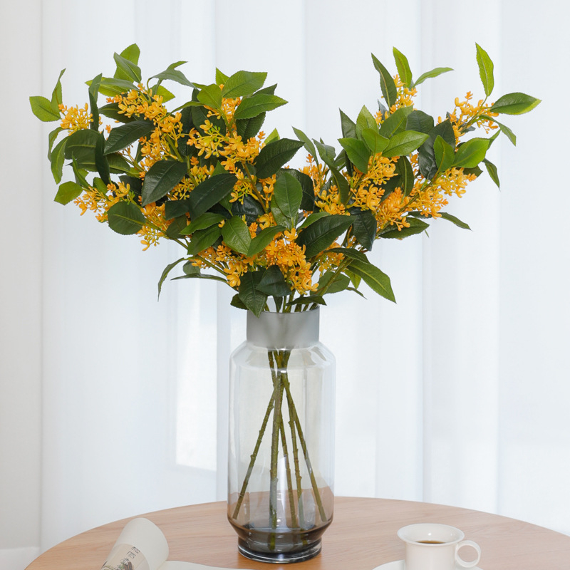 Τεχνητό δέντρο Osmanthus με φύλλα από πλαστικό και μεταξωτά, ρεαλιστική υφή φύλλων, κωδικός προϊόντος YH202503, ποικιλία 3283093