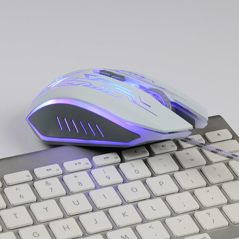Gaming miš Fire Wolf Q7, laser, 3200 DPI, 7 tipki, USB kabel, četverostruki kotačić