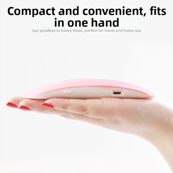 Musės formos nagų lempa – rankinė mini nagų džiovykla, modelis SUN mini; kilmė Zhejiang; grynoji masė 85 g; OEM prekės ženklas; pakuotė 200 vnt./dėžė