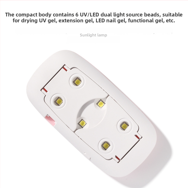 Hiirekujuline küüne-lamp – käeshoitav mini kuivatuslamp, mudel SUN mini; päritolu Zhejiang; netokaal 85 g; OEM bränd; 200 tk/kast