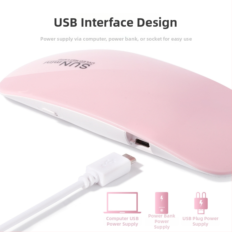 Hiirekujuline küüne-lamp – käeshoitav mini kuivatuslamp, mudel SUN mini; päritolu Zhejiang; netokaal 85 g; OEM bränd; 200 tk/kast