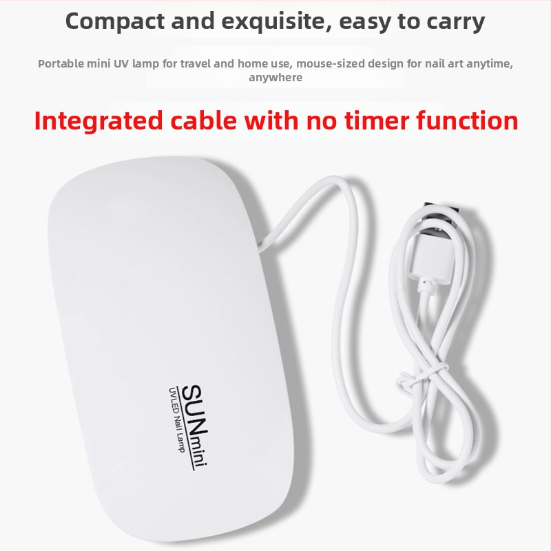 Musės formos nagų lempa – rankinė mini nagų džiovykla, modelis SUN mini; kilmė Zhejiang; grynoji masė 85 g; OEM prekės ženklas; pakuotė 200 vnt./dėžė