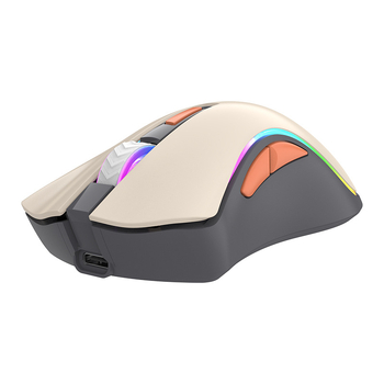 Mouse optic wireless – dual-mod 2.4G/Bluetooth, 3200 DPI, 6 butoane, 4 direcții derulare, reîncărcabil