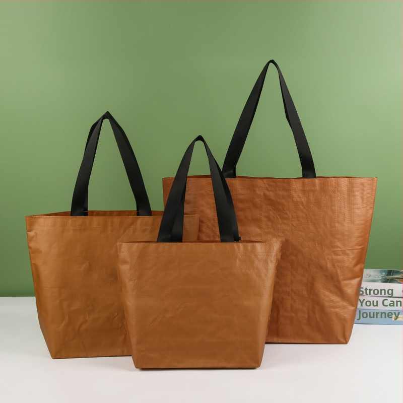 Roku darināta PP soma ar drukātu dizainu, kravnesība 1–50, piemērota apģērbam un kosmētikai