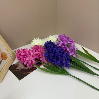 Hiacint din mătase – Aranjament floral pentru salon de nuntă în stil coreean, pentru nunți, ședințe foto și decor acasă