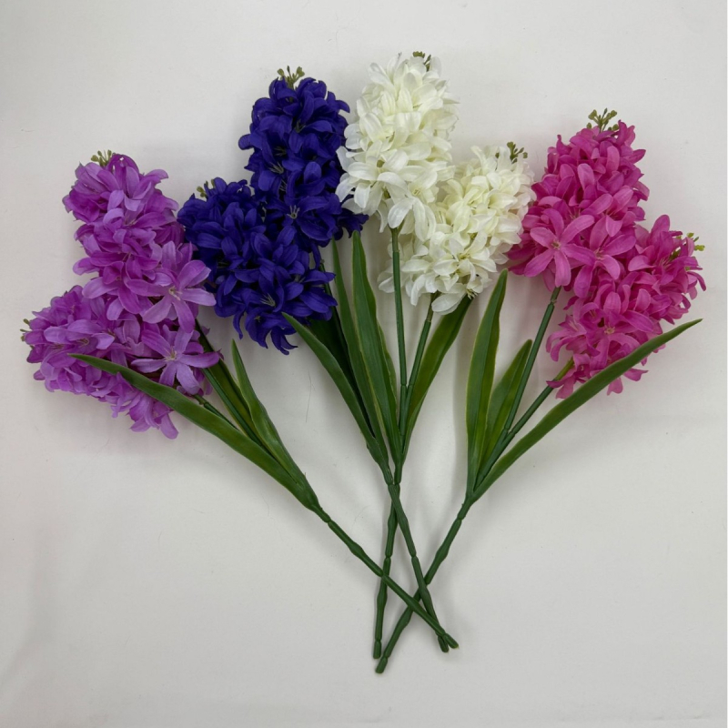 Hiacint din mătase – Aranjament floral pentru salon de nuntă în stil coreean, pentru nunți, ședințe foto și decor acasă