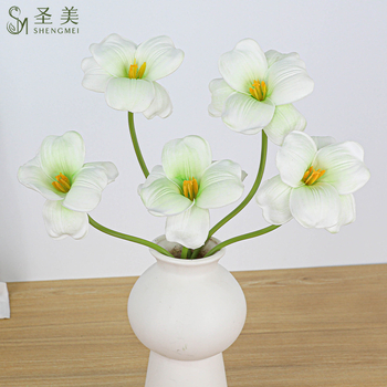 Τεχνητός Μπουκέτο Τουλιπών, χωρίς φύλλα, ανοιχτά άνθη, PU υλικό με ρεαλιστική αφή, Holy Beauty, για γάμους και διακόσμηση κατοικίας