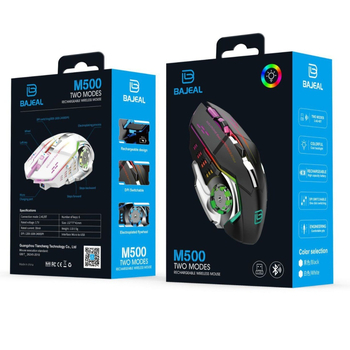 Bežična miška s dvostrukim modom 2.4G/Bluetooth, 1600DPI, 6 tipki, domet do 10 m