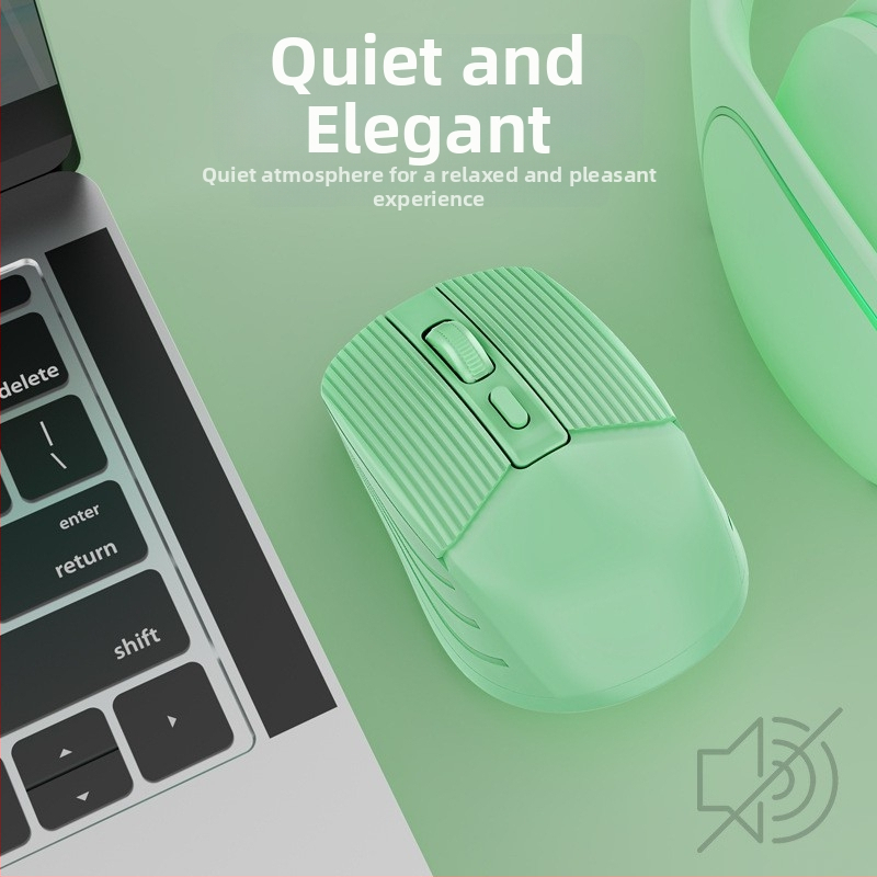 Bezdrôtová myš s duálnym nabíjaním – 2.4G/Bluetooth, 1600 DPI, USB rozhranie, 4 tlačidlá