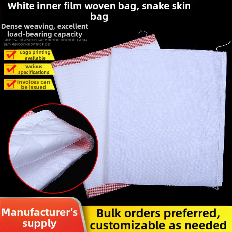 Plastmasas auduma somiņa ar logotipa drukāšanu un čūsku ādas rakstu, slodzes jauda 1-50