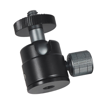 Capul de bilă mini pentru trepied, rotire de 360°, șurub 1/4-inch, aliaj de aluminiu, 33,5 g, compatibil cu Insta360, DJI Action5, Osmo360 și alte camere