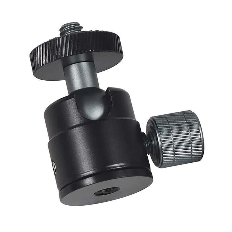 Capul de bilă mini pentru trepied, rotire de 360°, șurub 1/4-inch, aliaj de aluminiu, 33,5 g, compatibil cu Insta360, DJI Action5, Osmo360 și alte camere