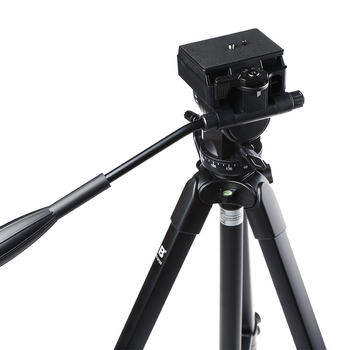 Fengbiao QF326 Τρίποδο με Υδραυλικό PTZ Γιμπάλ για DSLR και Κάμερες χωρίς Καθρέφτη, Αλουμινίου Κράμα, Φορτίο 6–10 kg, Πλάκα Γρήγορης Τοποθέτησης Περιλαμβάνεται