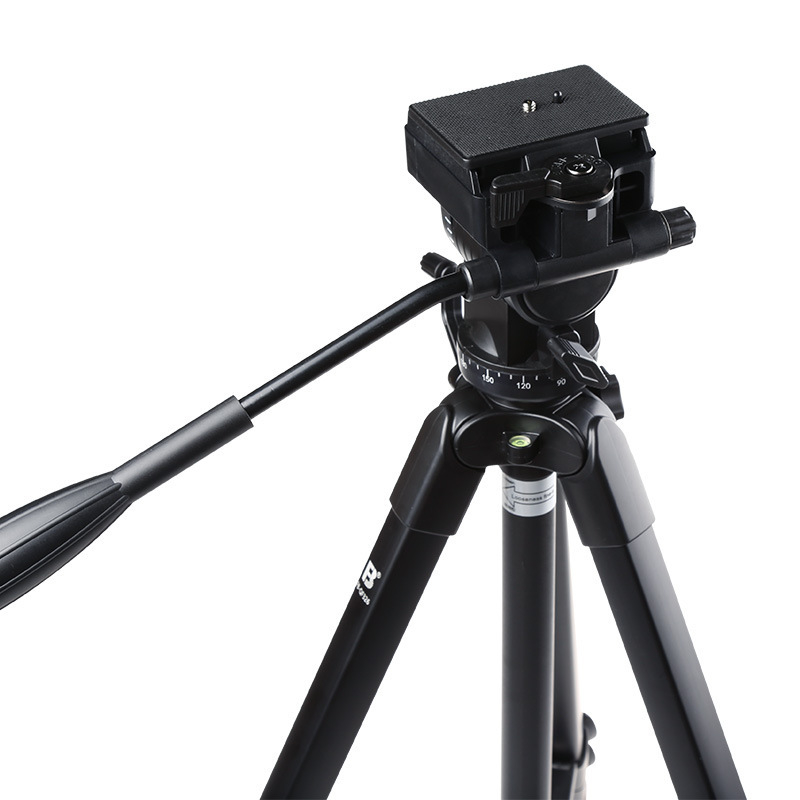 Fengbiao QF326 Τρίποδο με Υδραυλικό PTZ Γιμπάλ για DSLR και Κάμερες χωρίς Καθρέφτη, Αλουμινίου Κράμα, Φορτίο 6–10 kg, Πλάκα Γρήγορης Τοποθέτησης Περιλαμβάνεται