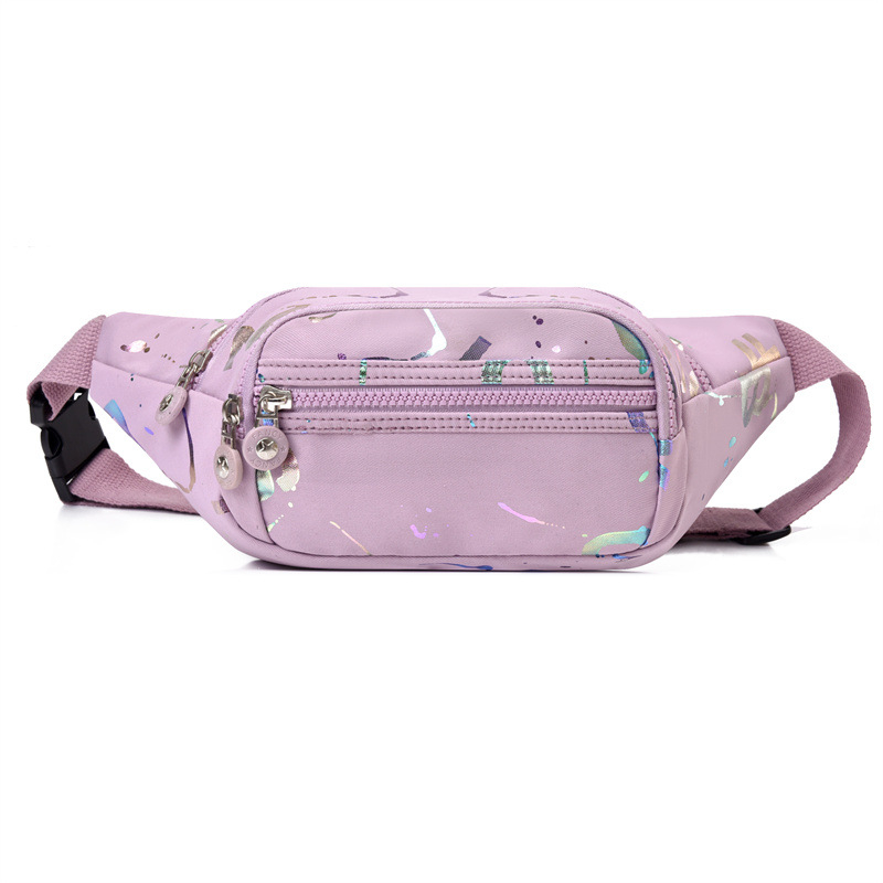 Feisha Waist Bag s grafičkim printom, Oxford tkanina, vodootporna, zatvaranje zatvaračem, unutarnji džep s zatvaračem