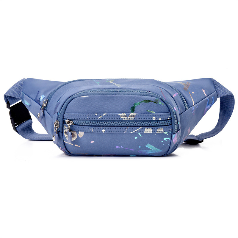 Feisha Waist Bag s grafičkim printom, Oxford tkanina, vodootporna, zatvaranje zatvaračem, unutarnji džep s zatvaračem