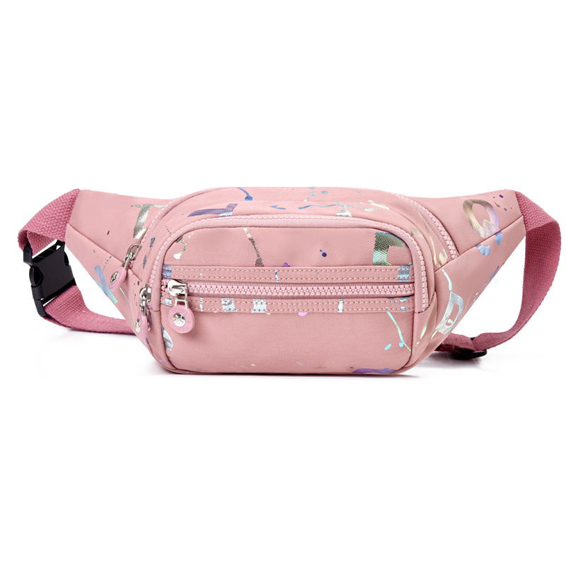 Feisha Waist Bag s grafičkim printom, Oxford tkanina, vodootporna, zatvaranje zatvaračem, unutarnji džep s zatvaračem