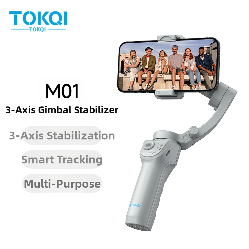 M01 ručný stabilizátor pre mobilný telefón, tri osi, inteligentné sledovanie tváre, 320° panoráma/kylnutie, čistá hmotnosť 378 g