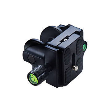 Trepied PTZ Manbily M-12 cu cap pan-tilt 2D și suport panoramic | aliaj de aluminiu, încărcare 2–5 kg, placă de montaj rapidă inclusă