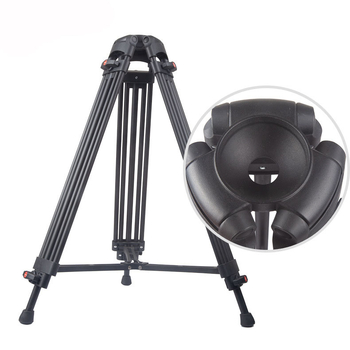 Minrui 18881 Trepied cu Cap Hidraulic Gimbal, 3 secțiuni, aliaj de aluminiu, sarcină 11–15 kg, greutate 4 kg