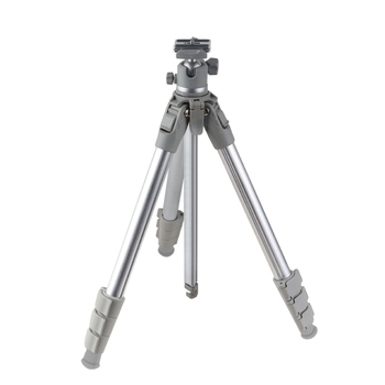 Trípód alumínium ötvözetből, gömbfejes fej, 5 részes, teherbírás 5 kg, gyorskioldó lemez