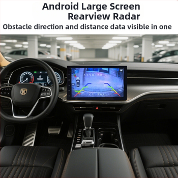 Vizualizēts atpakaļgaitas radars, vd3, 8 zondi, jutības diapazons 0,2–2,5 m, balss signāls, automašīnas displejs