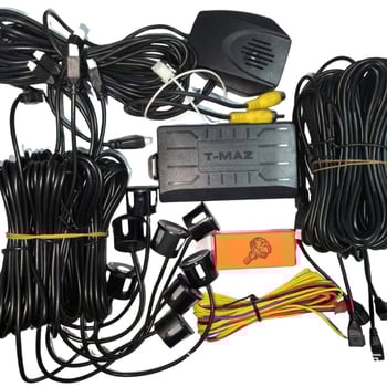 Vizualizēts atpakaļgaitas radars, vd3, 8 zondi, jutības diapazons 0,2–2,5 m, balss signāls, automašīnas displejs