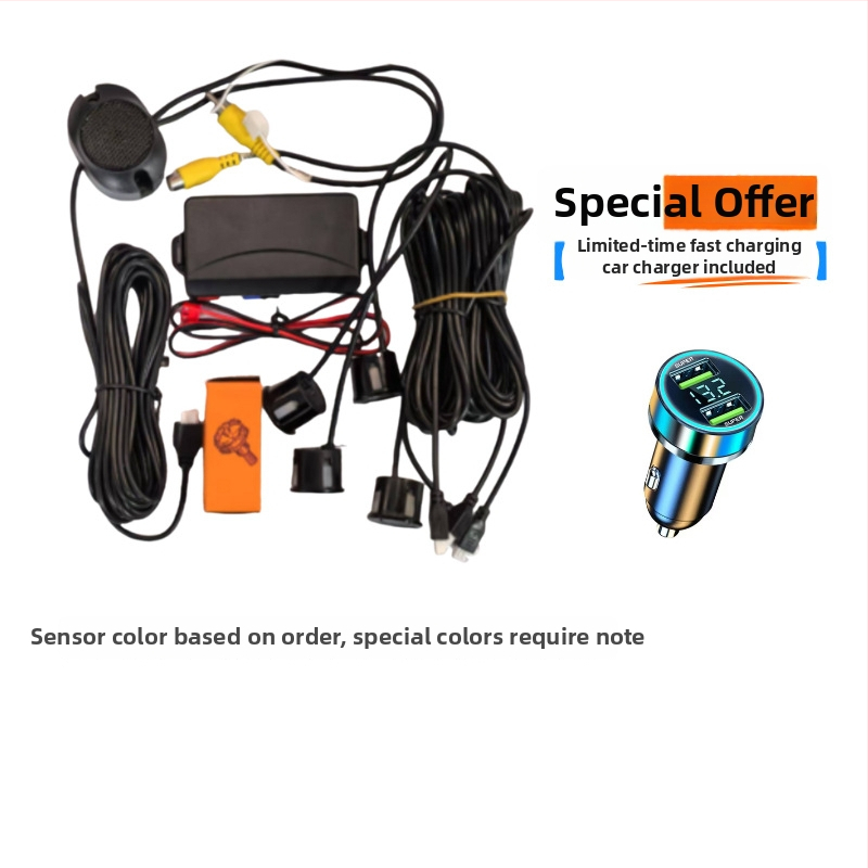 Vizualizēts atpakaļgaitas radars, vd3, 8 zondi, jutības diapazons 0,2–2,5 m, balss signāls, automašīnas displejs