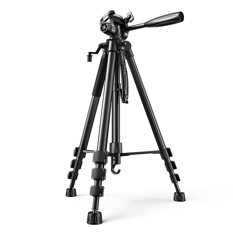 Kamerni stativ s 3D gimbalom za DSLR/Mirrorless, 3 sekcije, aluminijska legura, ploča za brzo otpuštanje, nosivost 2–5 kg, stabilno snimanje za livestream