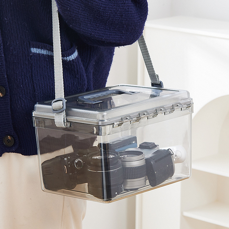 Vlhkost-odolná úložná krabička pre fotografické vybavenie, Materiál PS, Kapacita 4,5 L, Hmotnosť 500 g