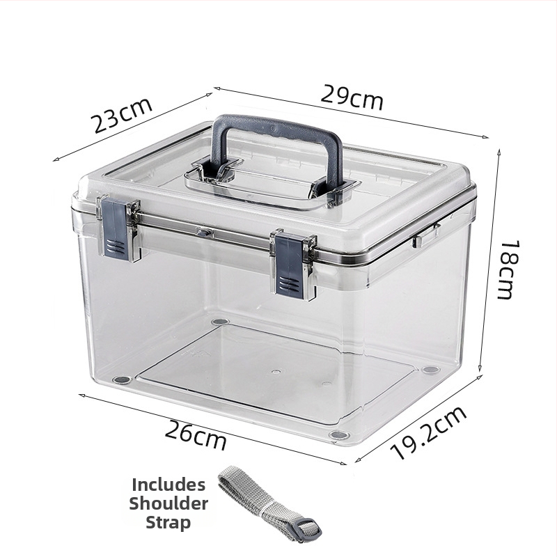 Vlhkost-odolná úložná krabička pre fotografické vybavenie, Materiál PS, Kapacita 4,5 L, Hmotnosť 500 g