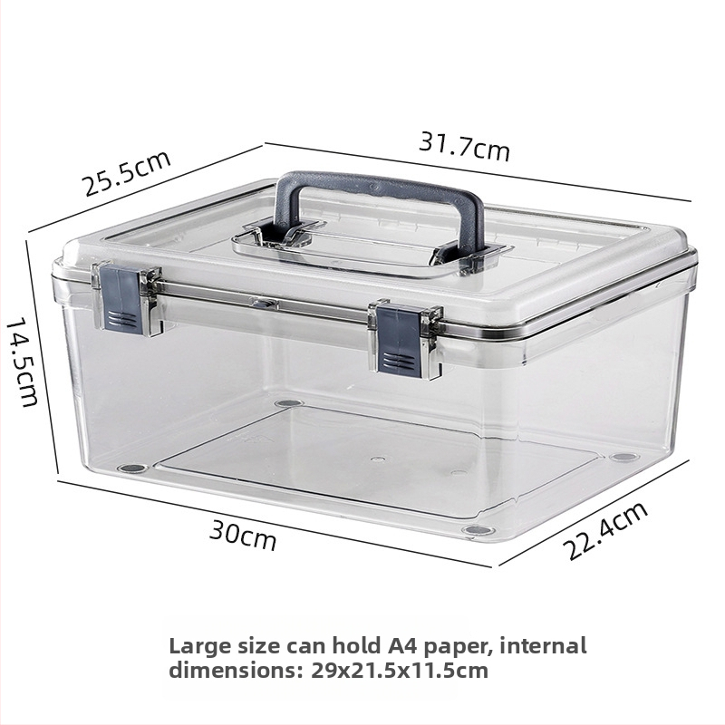 Vlhkost-odolná úložná krabička pre fotografické vybavenie, Materiál PS, Kapacita 4,5 L, Hmotnosť 500 g