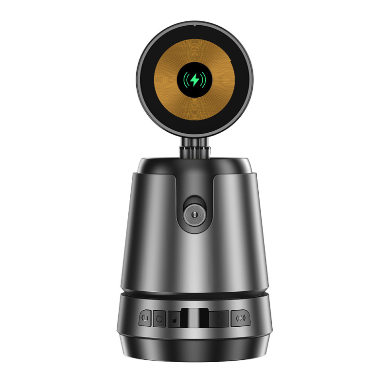 Q05 telefonski gimball s 360° praćenjem i AI prepoznavanjem lica — horizontalno okretanje 360°, 1/4 univerzalni sučelje, aluminijsko kućište, ukupna snaga 15W