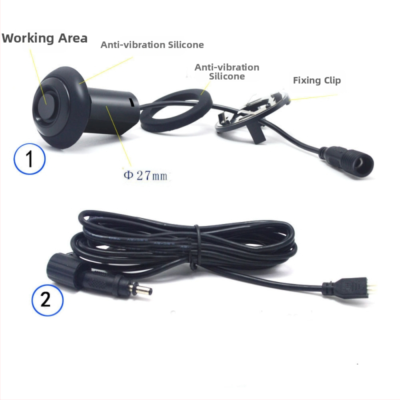 Erlangshen externý senzor cúvania pre návesy a ťahač, ultrazvukový alarm vzdialenosti, vonkajšia montáž bez vyvŕtania