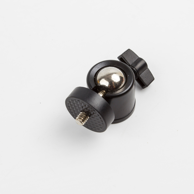 Cap pan-tilt din aliaj de aluminiu pentru iluminare, rotire 360° orizontală și verticală, greutate 60 g, cap universală Q29