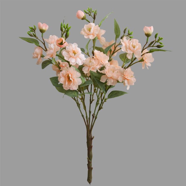 Aranjament din flori de mătase Camelia pentru masă — Brand: One Flower Floral Art; Material: Flori de mătase; Varietate: Camelia; Stil: Noul stil chinezesc; Proces: Alt