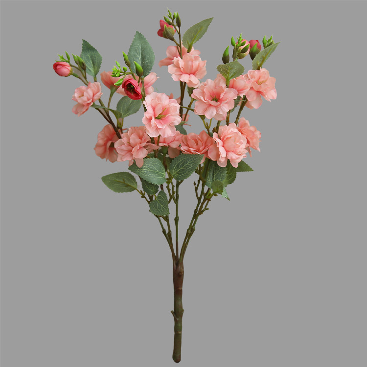 Aranjament din flori de mătase Camelia pentru masă — Brand: One Flower Floral Art; Material: Flori de mătase; Varietate: Camelia; Stil: Noul stil chinezesc; Proces: Alt