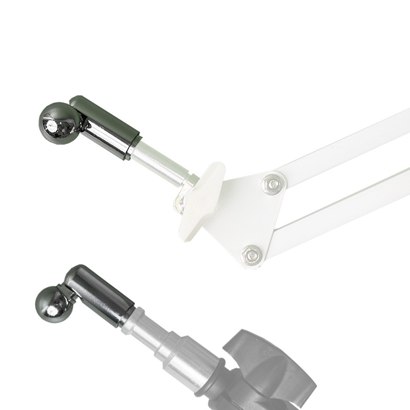 Cap de bilă universal metalic cu adaptor de 17 mm pentru trepied 1/4, montaj prin rotație, rotație verticală 90°, rotație orizontală 0°, greutate 0.006