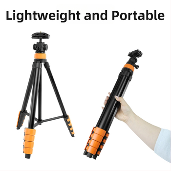 Guľový statív pre mobilné telefóny a kompaktné fotoaparáty – 5 sekcií, hliníkový zliatok + ABS, nosnosť 2 kg, doska rýchleho uvoľnenia