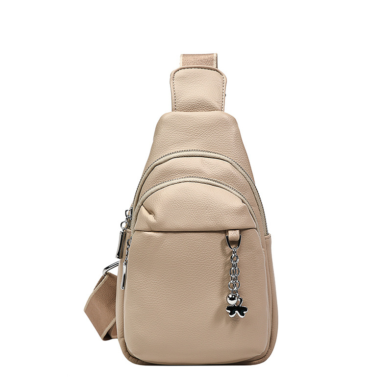 Geantă crossbody cu capacitate mare – stil urban simplu, material PU, fermoar, căptușeală poliester, buzunar ID intern