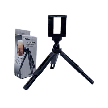 Trepied de birou pentru telefon cu cap de sferă, 3 secțiuni, material PP, încărcare până la 2 kg