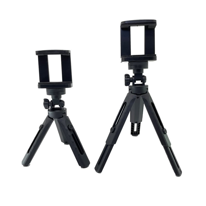 Trepied de birou pentru telefon cu cap de sferă, 3 secțiuni, material PP, încărcare până la 2 kg