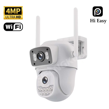 Ασύρματη κάμερα επιτήρησης με διπλό φακό και WiFi, με νυχτερινή όραση (Ελάχιστο φως: 0.00001 lux; SNR > 44 dB; Λειτουργική θερμοκρασία: -20 έως 55 °C; Τροφοδοσία: 5 V)