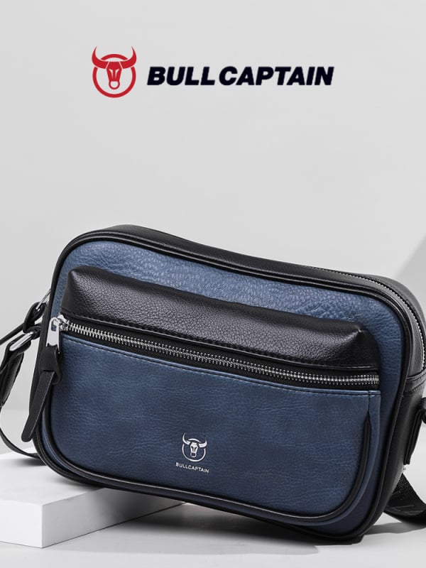 Muška crossbody torba od PU kože, gradski stil, otporna na habanje, podstava od poliestera
