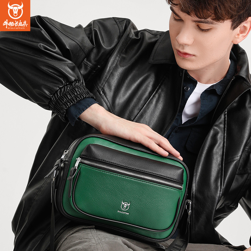 Muška crossbody torba od PU kože, gradski stil, otporna na habanje, podstava od poliestera